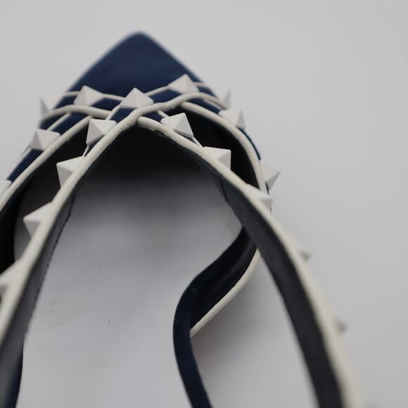 Valentino Suede Rockstud D'Orsay Pump Size 40 - Picture 11 of 13